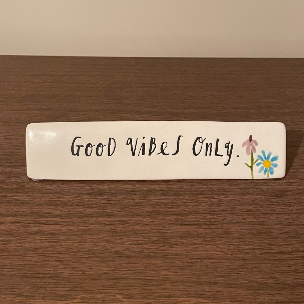 Rae Dunn Desk Name Plate